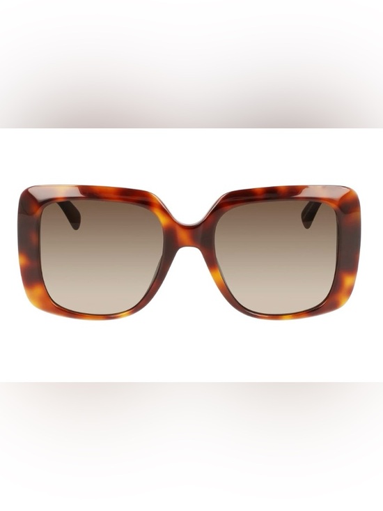 Longchamp Tortoiseshell Square Sunglasses w/ Brown Gradient Lenses - LO713S-230